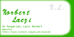 norbert laczi business card